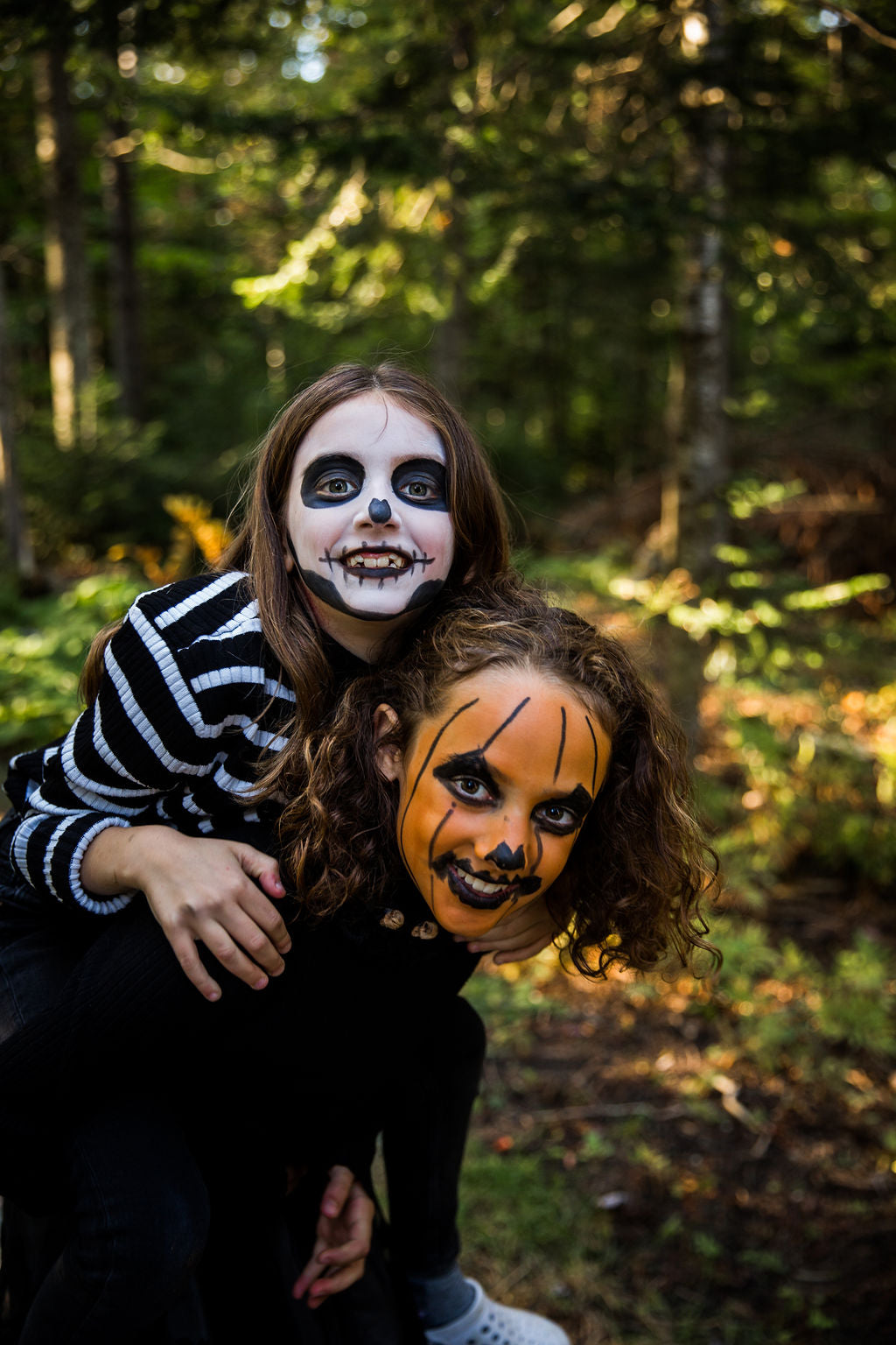 3-Color Face Painting kit - Pumpkin and Skeleton COSMOS