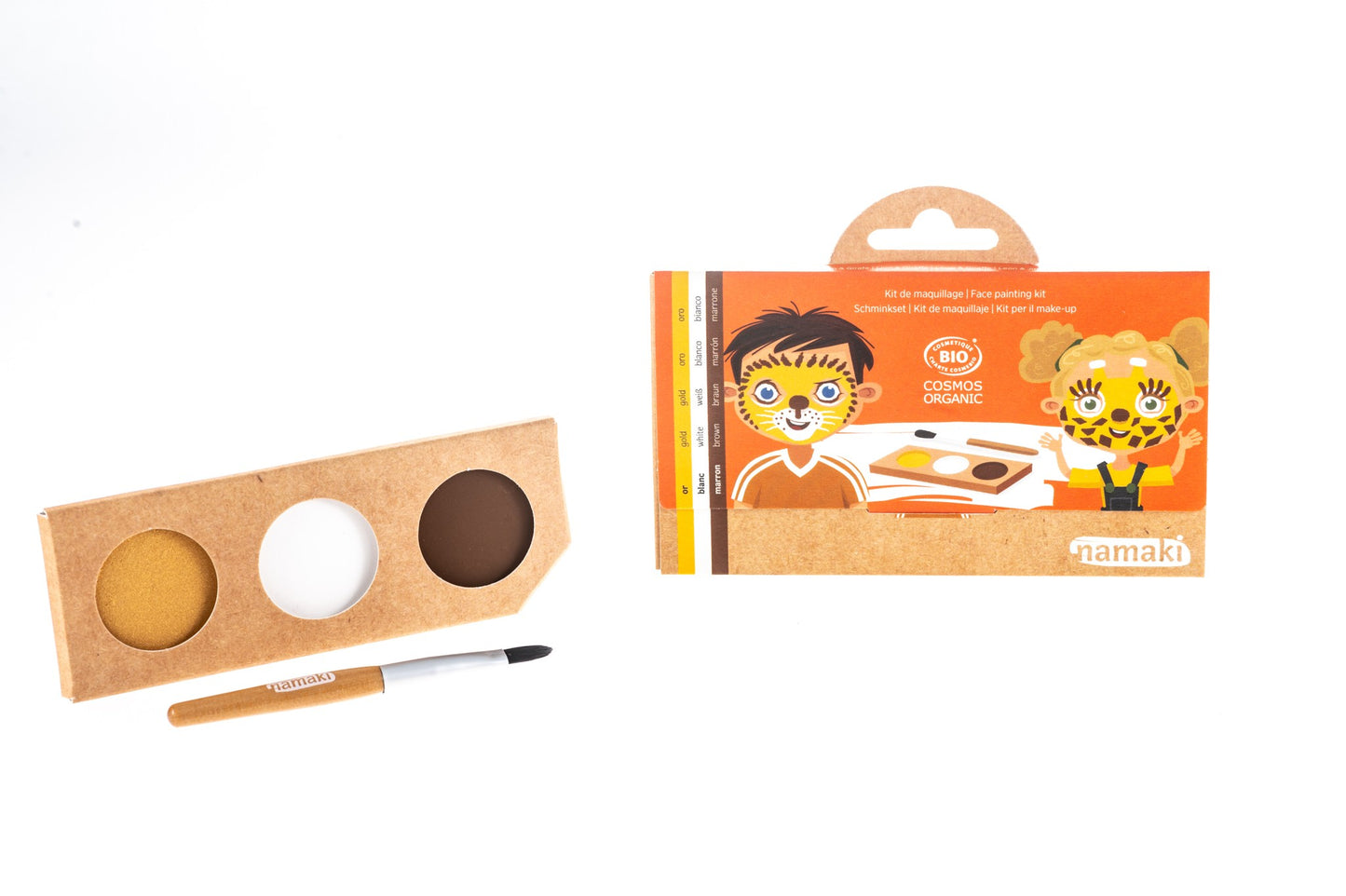 3-Color Face Painting kit - Lion & Giraffe COSMOS