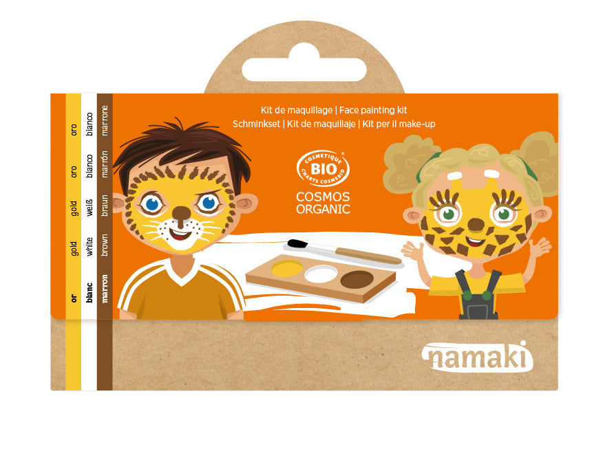 3-Color Face Painting kit - Lion & Giraffe COSMOS