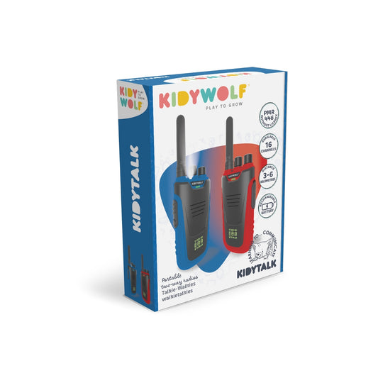 Walkie-Talkie:  KIDYTALK - Blue-Red