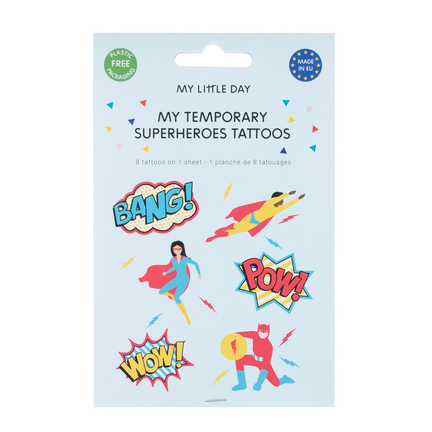 Tattoos 12 pieces super heroes