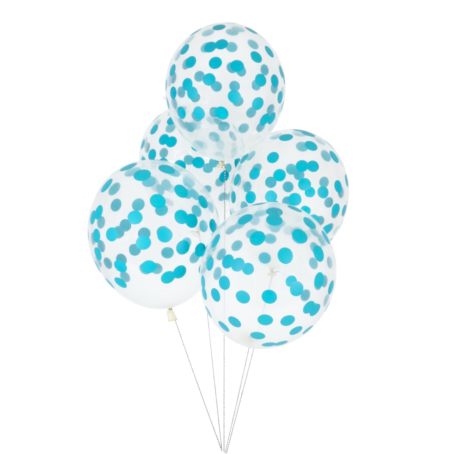 Balloons Printed Confetti  5 pieces - blue