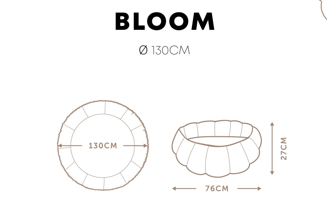 Legetæppe / kurv: Organic Bloom Meadow green