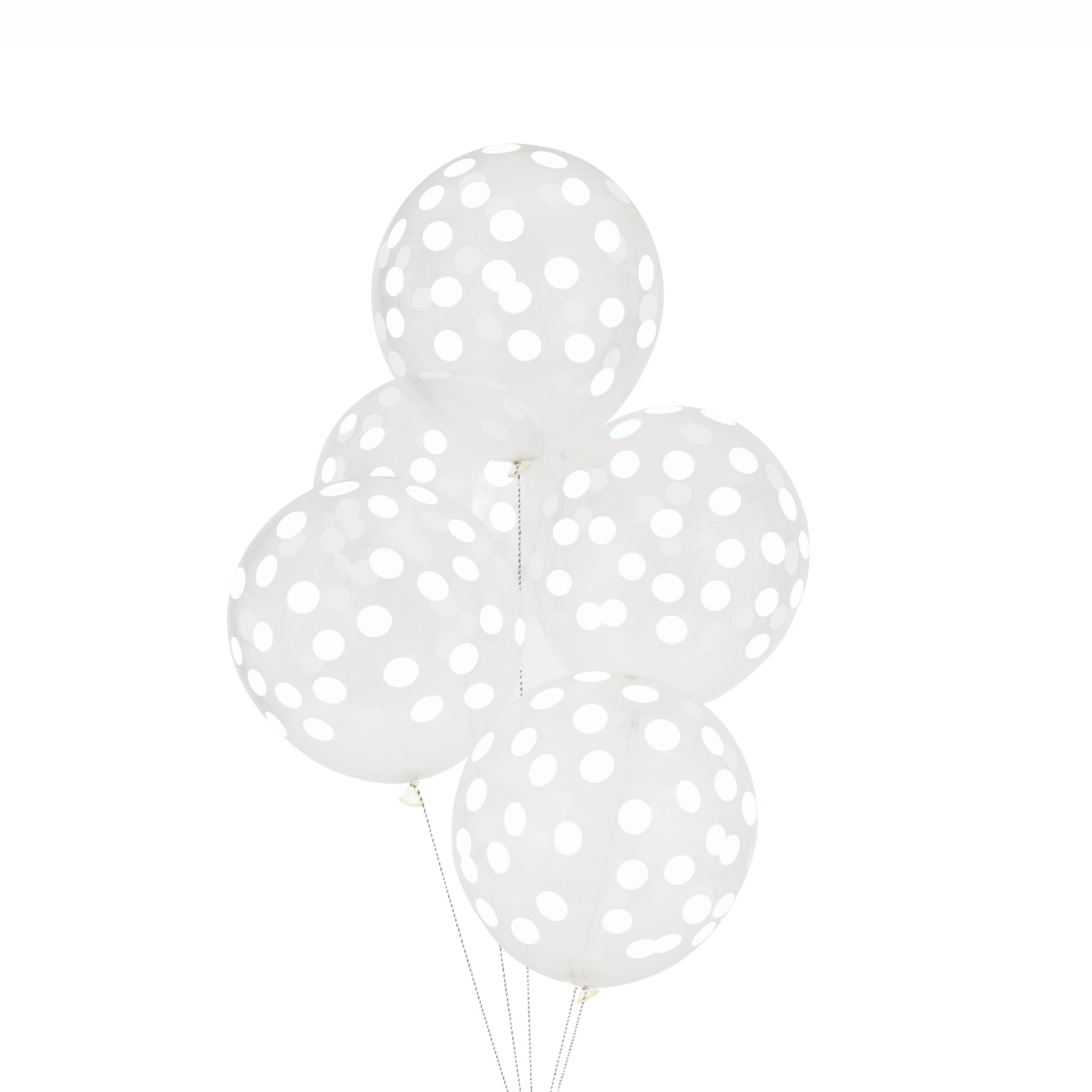 Balloons Printed Confetti  5 pieces - white