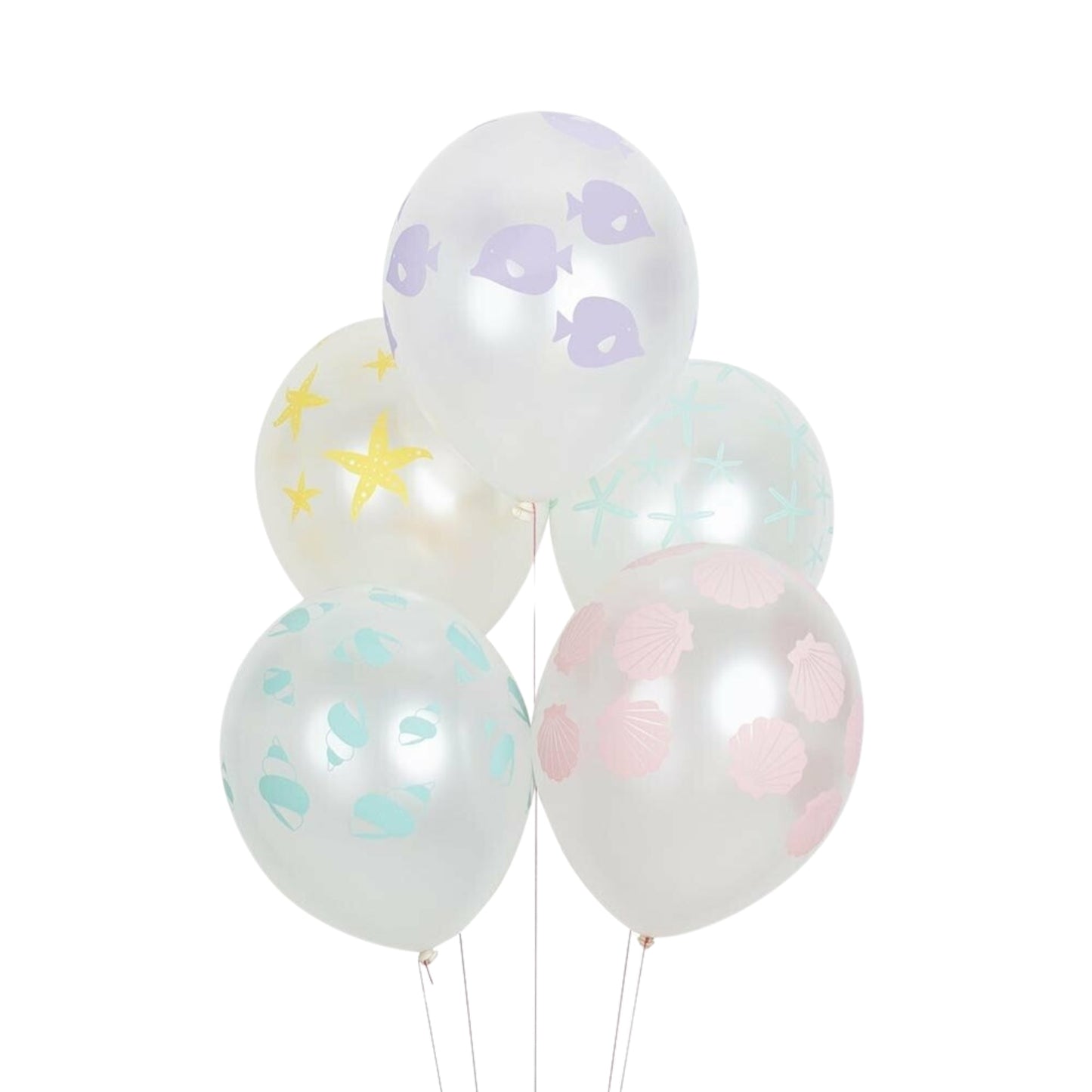 Balloons Tattooed  5 pieces - mermaids