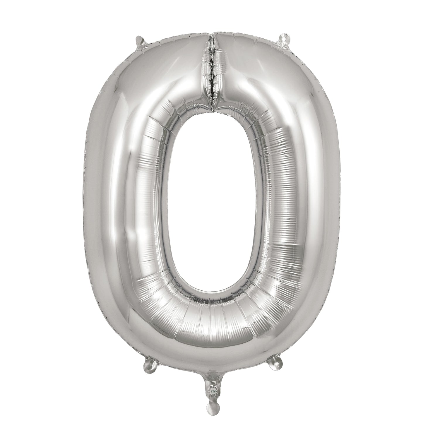 Balloon Foil Number 0 - Silver