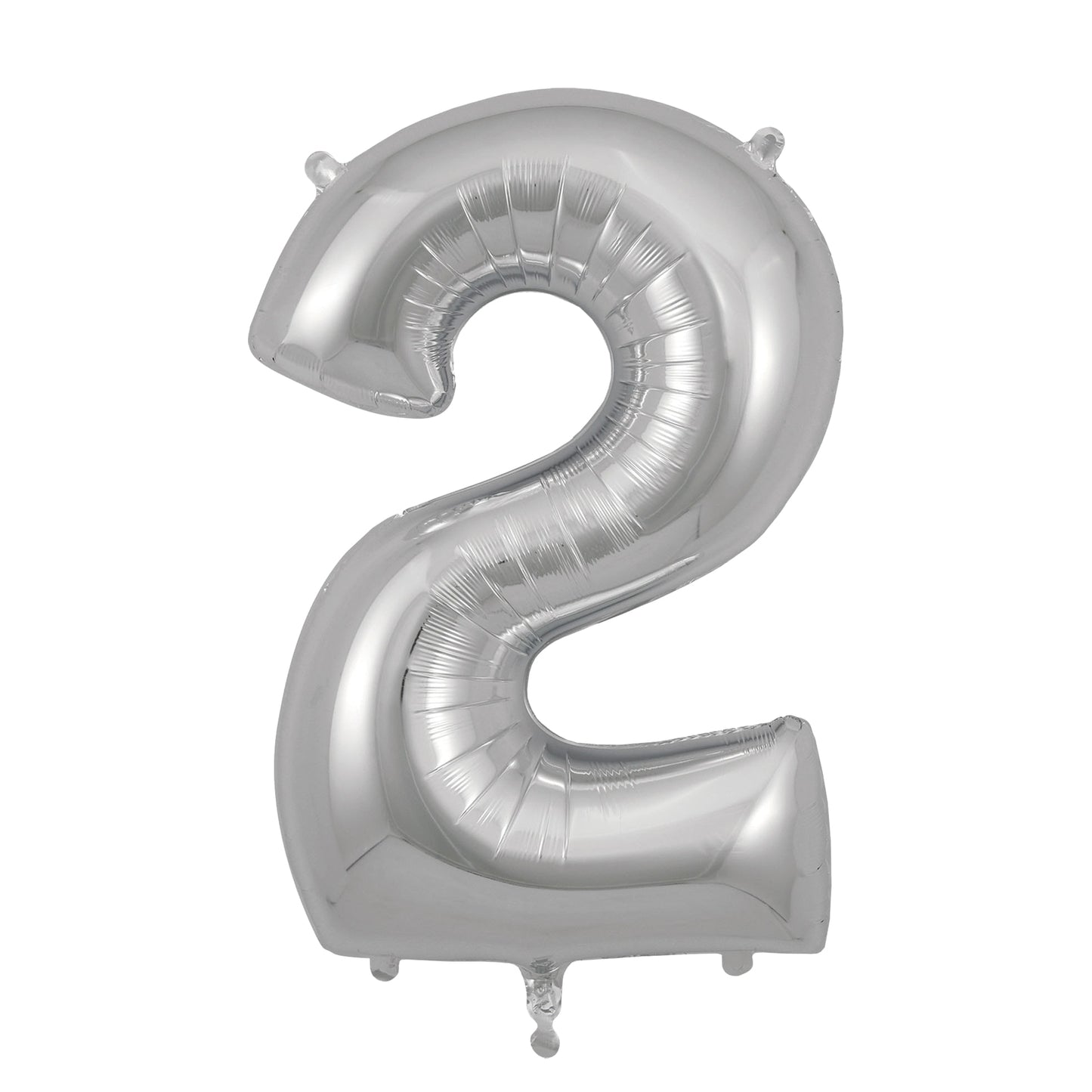 Balloon Foil Number 2 - Silver