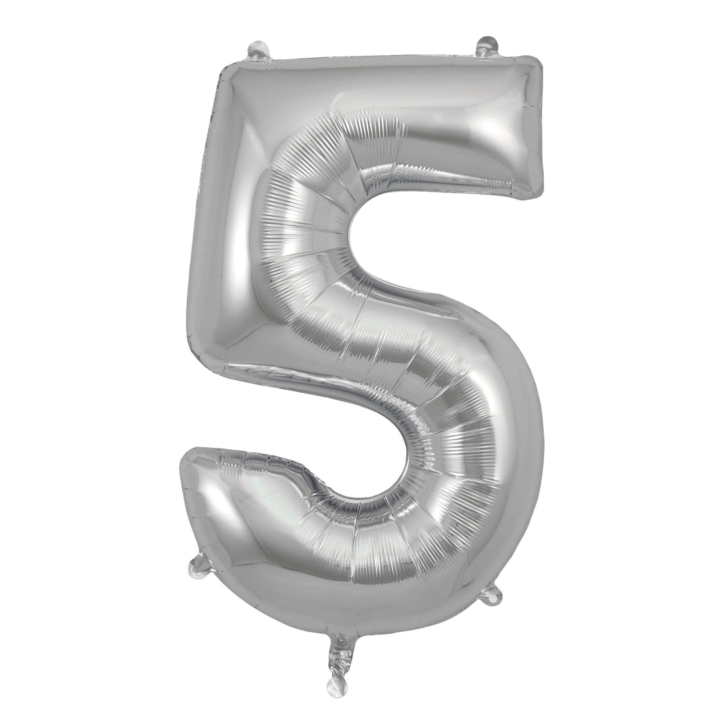 Balloon Foil Number 5 - Silver