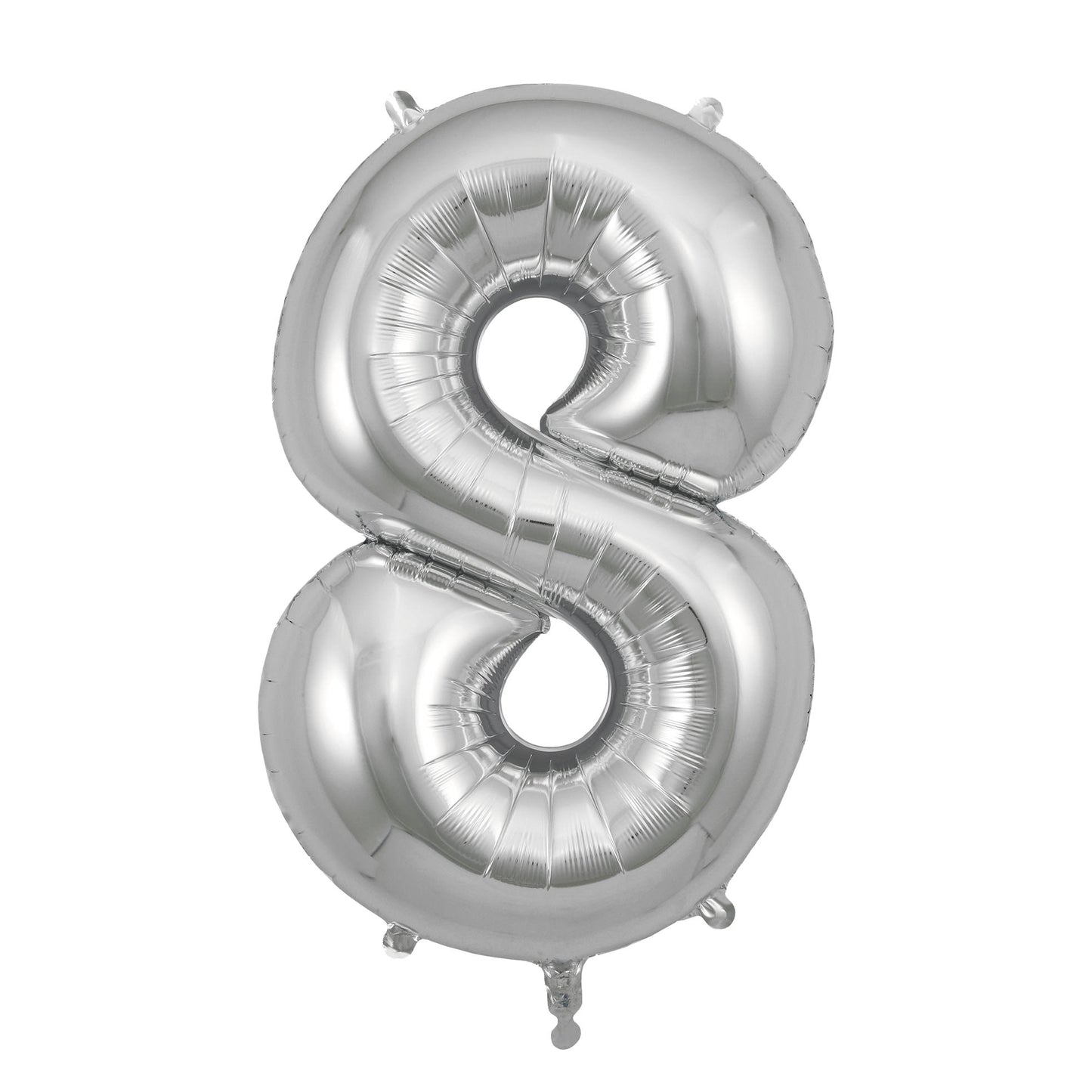 Balloon Foil Number 8 - Silver