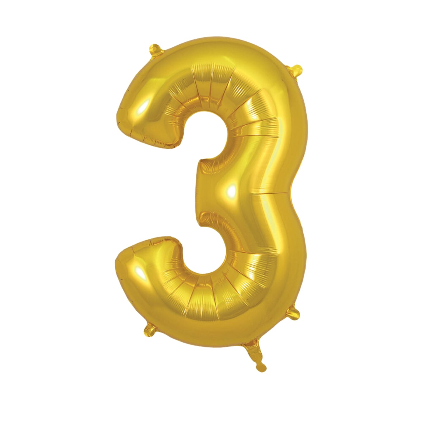 Balloon Foil Number 3 - Gold