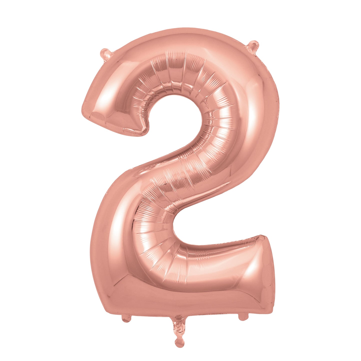 Balloon Foil Number 2 - rose gold