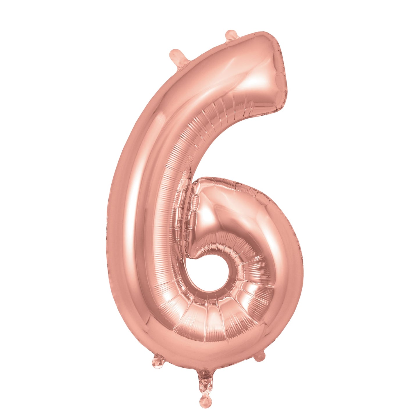 Balloon Foil Number 6 - rose gold