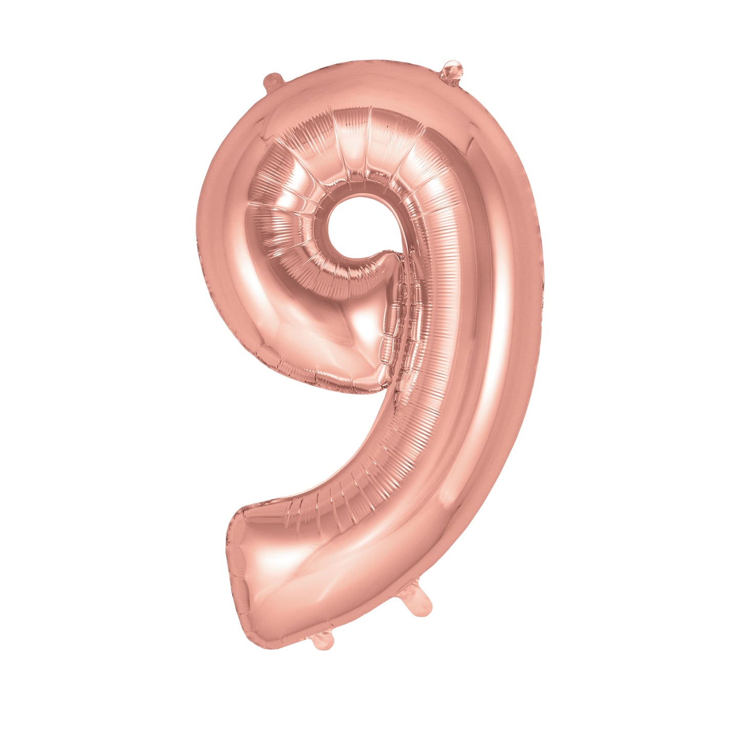 Balloon Foil Number 9 - rose gold