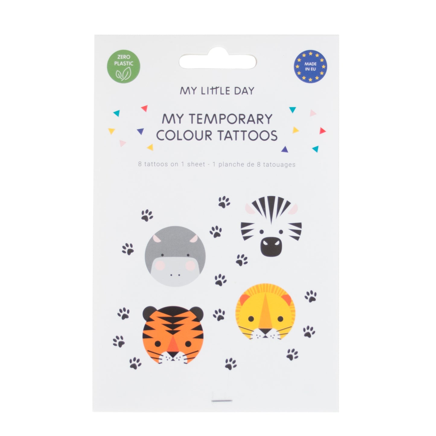 Tattoos 12 pieces safari