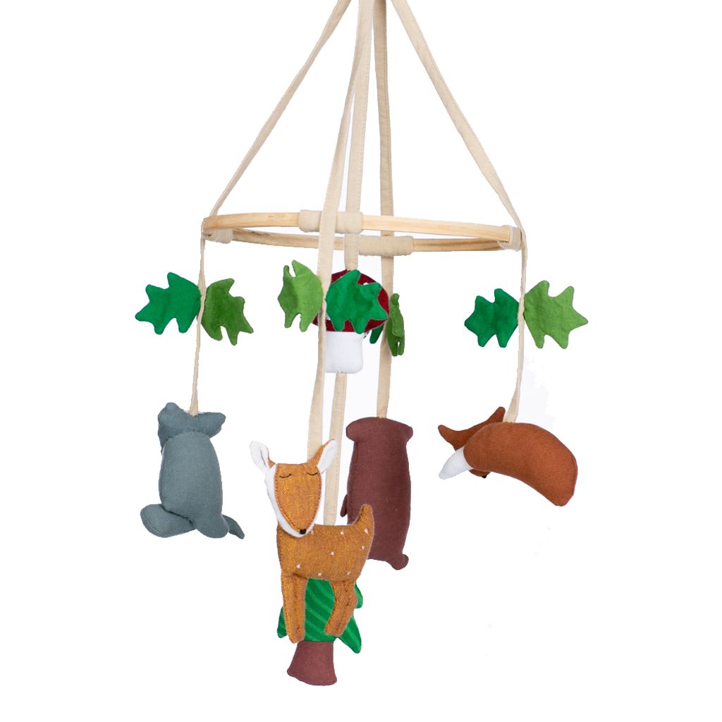 Crib mobile Woodland