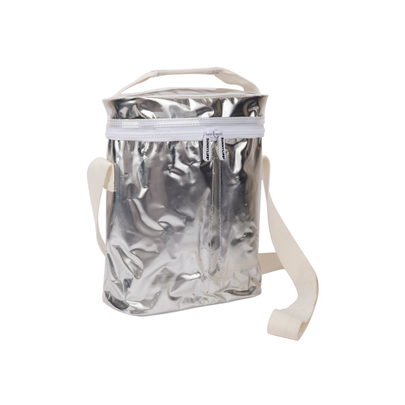 Cooler Drinks Bag Metallic - Silver