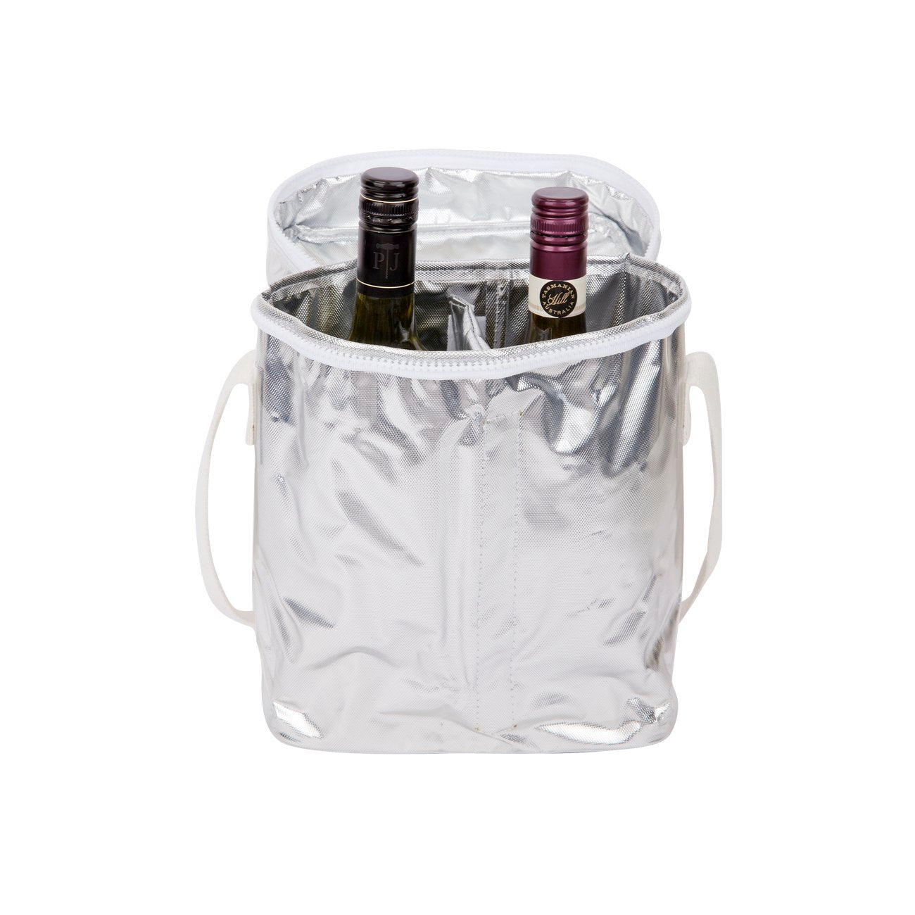 Cooler Drinks Bag Metallic - Silver