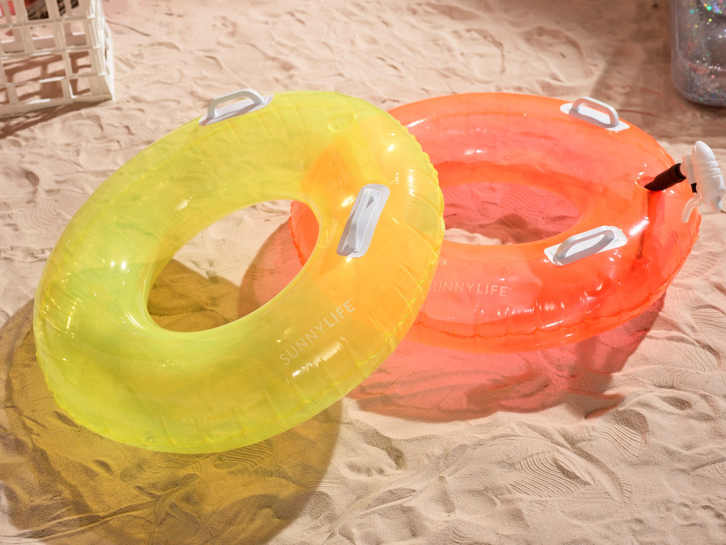 Pool Ring Soakers Neon - Multi Set of 2