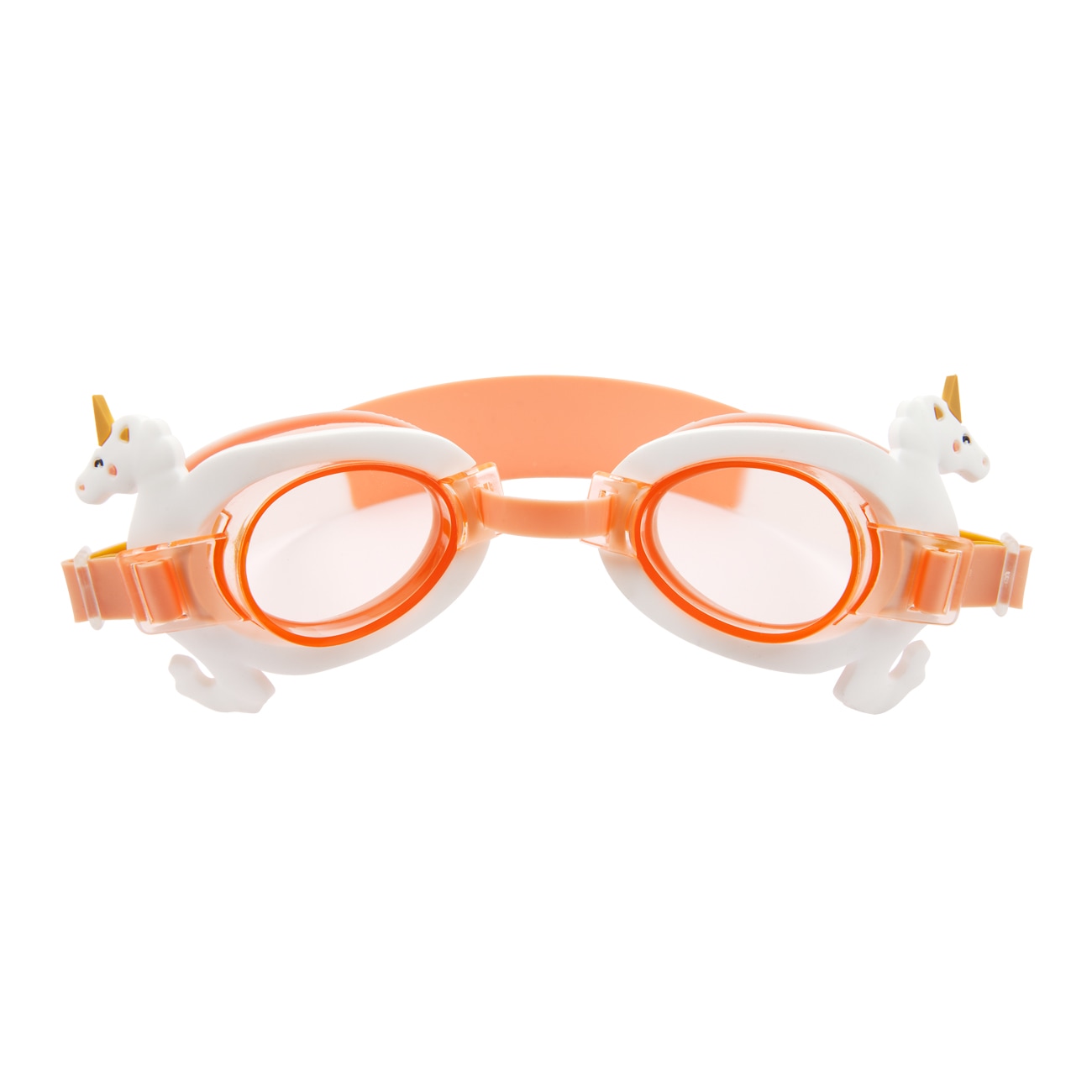 Mini Swim Goggles Seahorse Unicorn - White