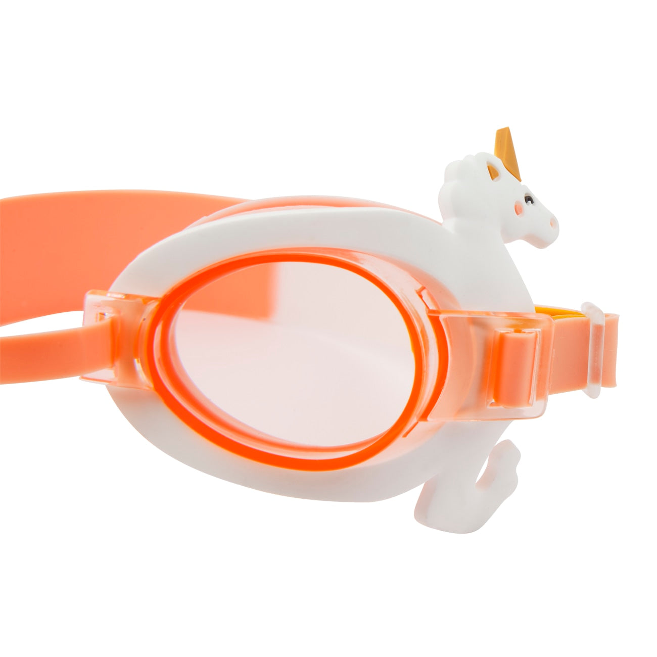 Mini Swim Goggles Seahorse Unicorn - White