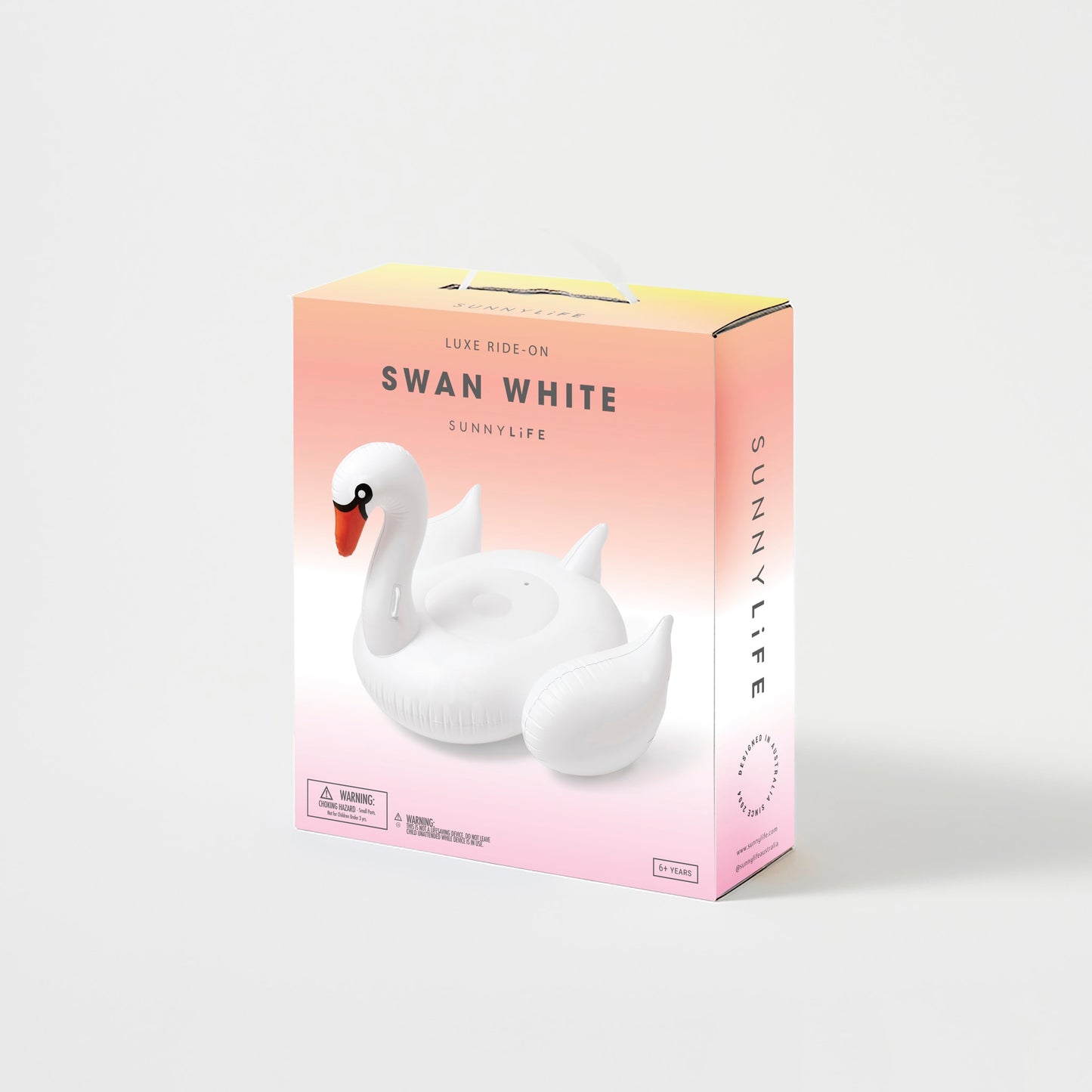 Luxe Ride-On Swan White