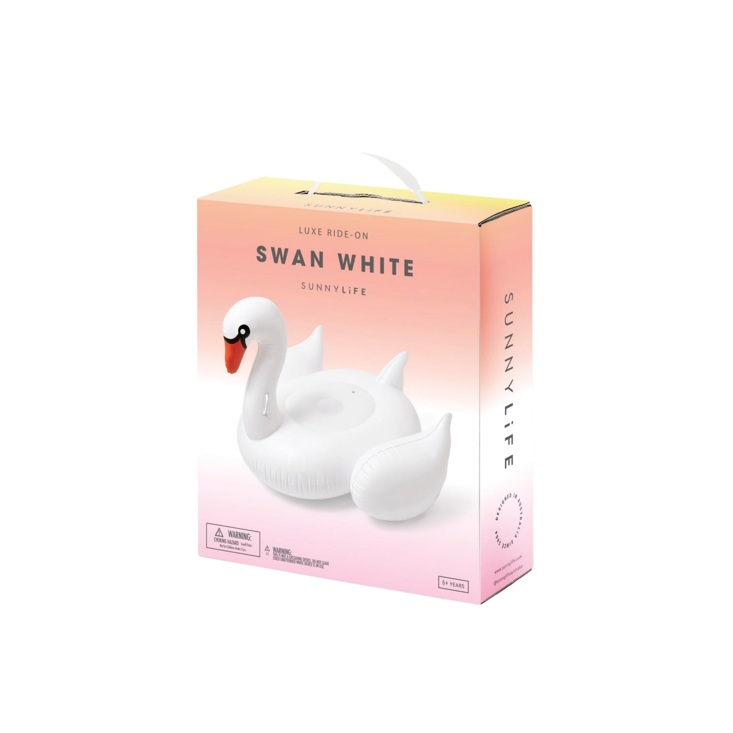 Luxe Ride-On Swan White