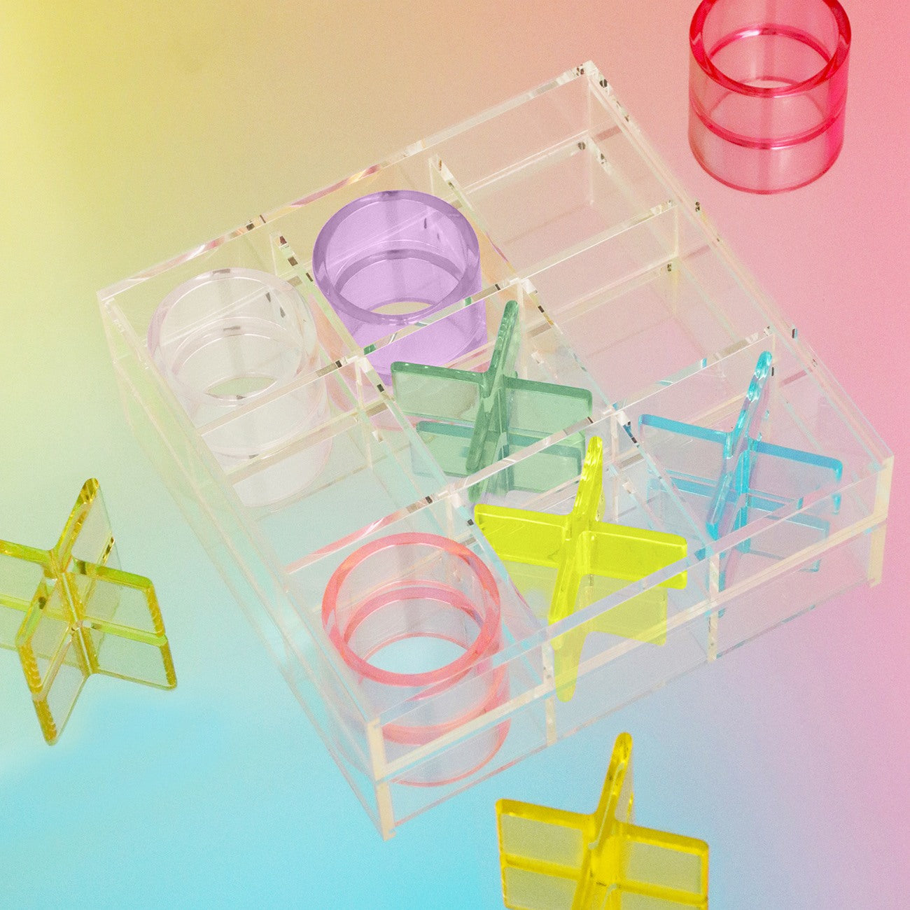 Lucite Tic Tac Toe Aurora