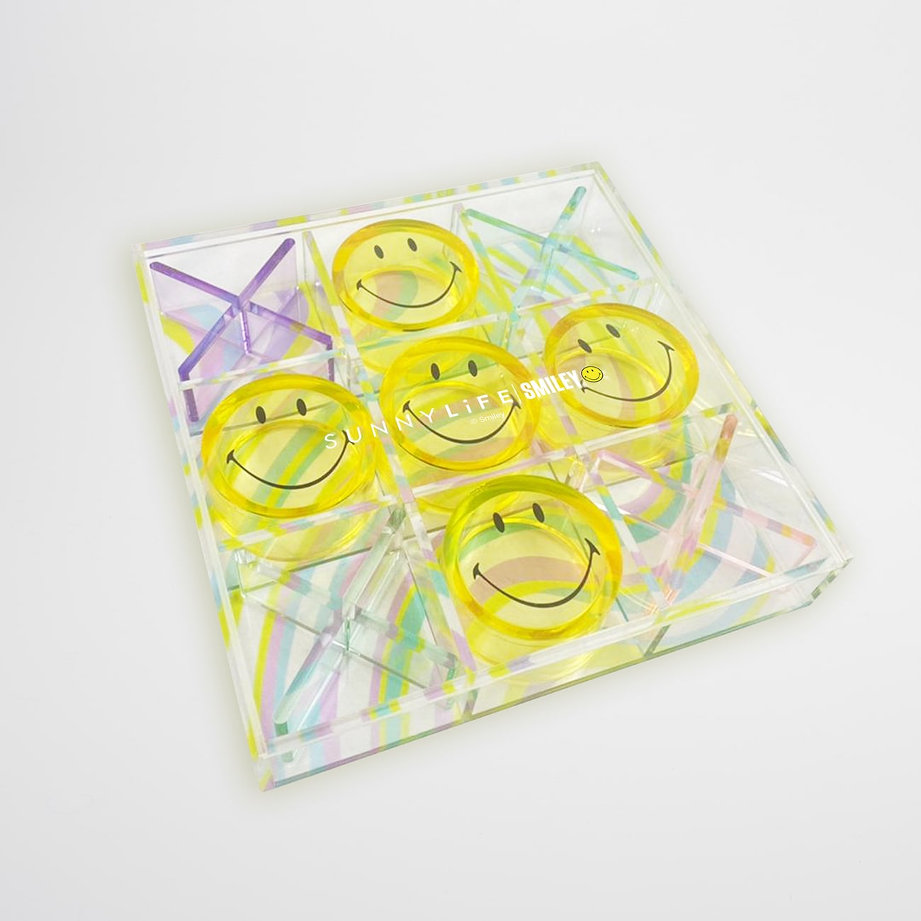 Lucite Tic Tac Toe Smiley