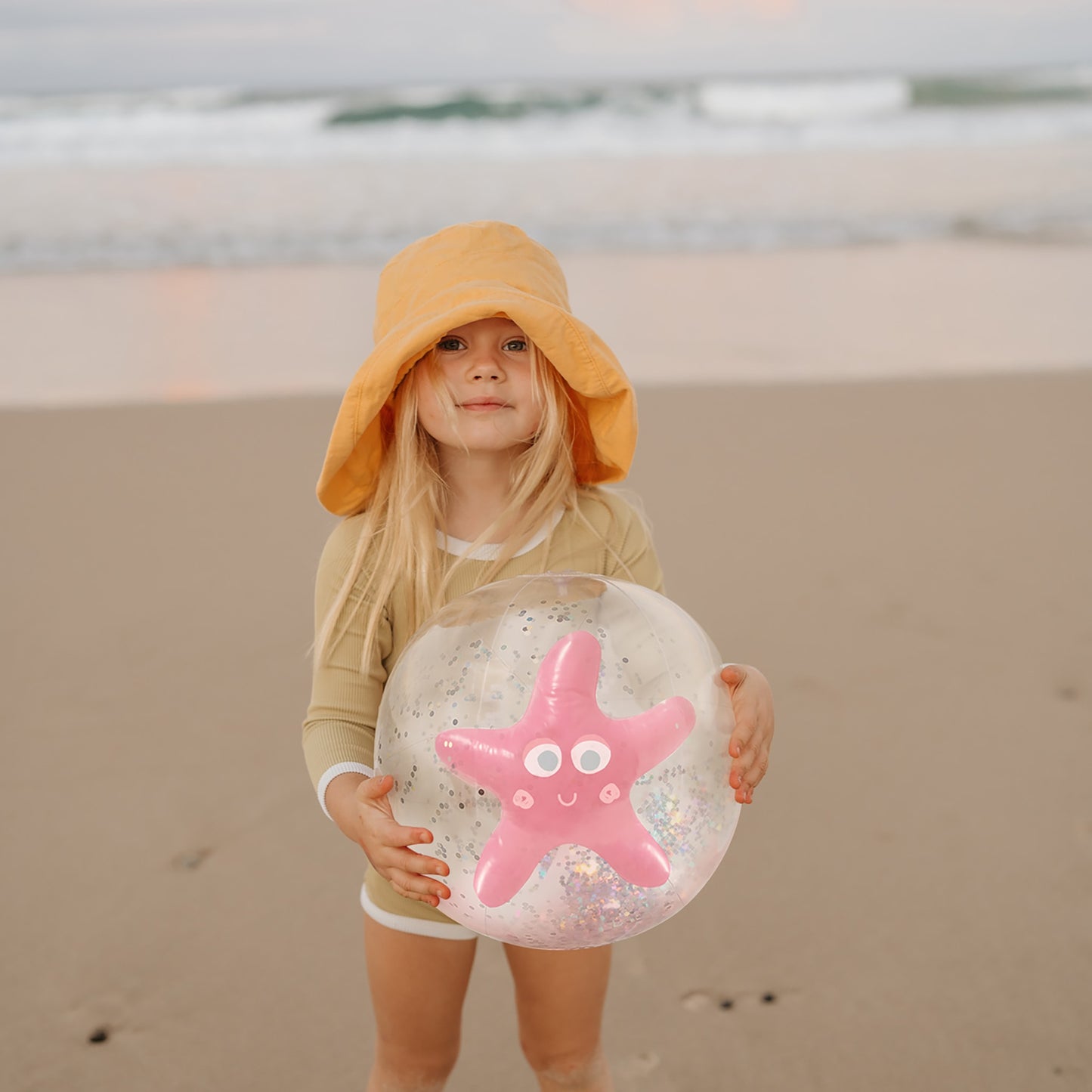 3D Inflatable Beach Ball Ocean Treasure Rose 