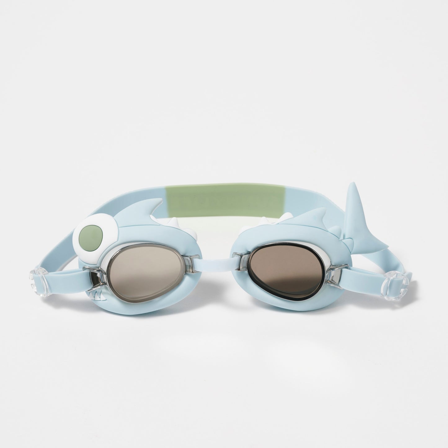 Kids Mini Swim Goggles Shark Tribe Khaki 