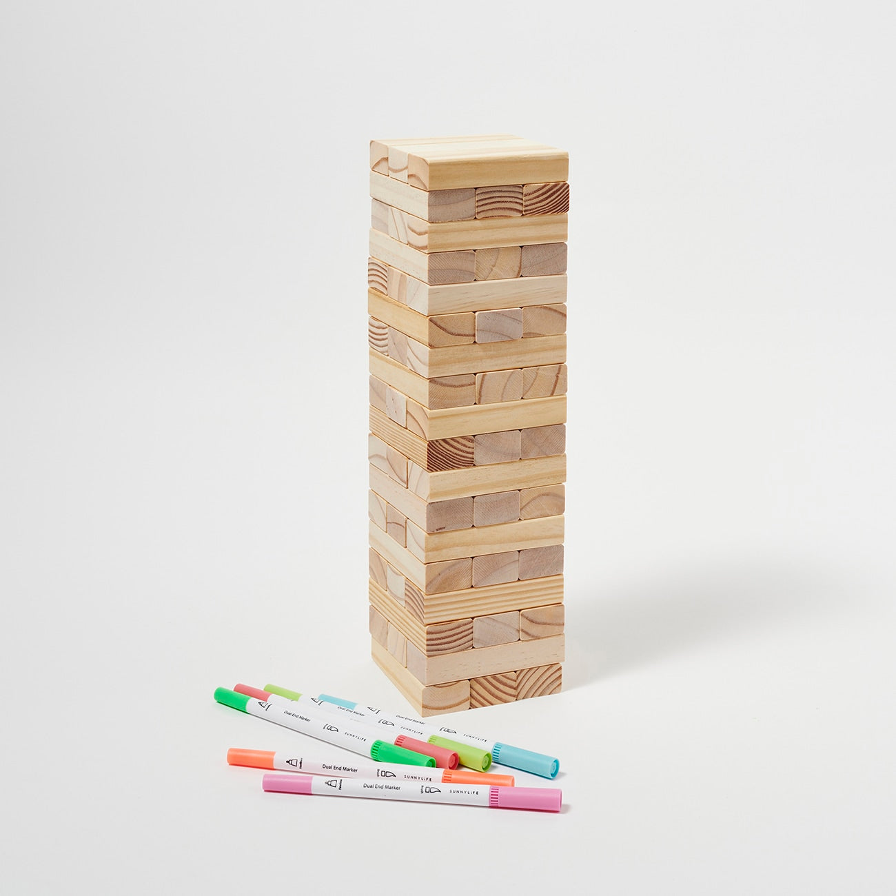 Colour-In Jumbling Tower Set Majorelle