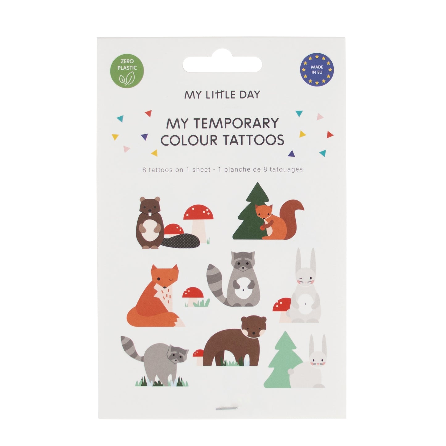 Tattoos 12 pieces mini forest